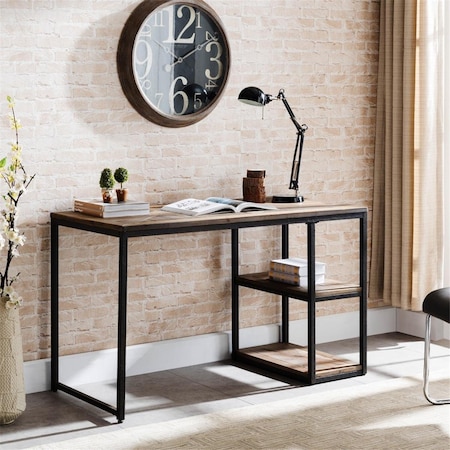 Gfancy Fixtures Black Reclaimed Wood Writing Desk GF3098498